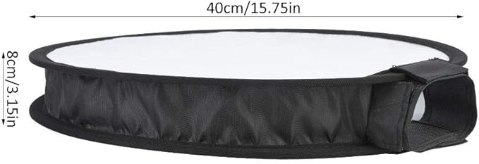 Bindpo 15.75"/40 cm Round Softbox Portable Studio Flash Diffuser Light Softbox, Speedlight Umbrella Diffuser with Carrying Bag for Portrait and Product Photography