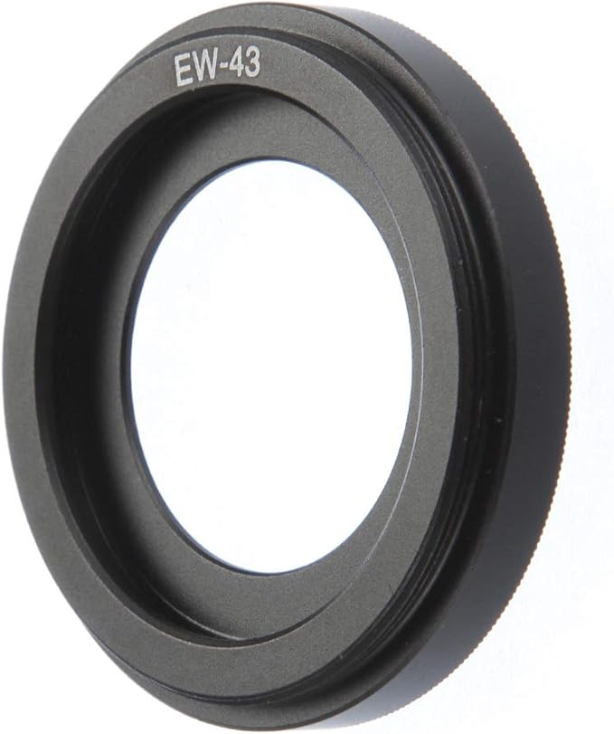 Metal EW-43 Lens Hood for Canon EF-M 22mm F2 STM Lens (Black)