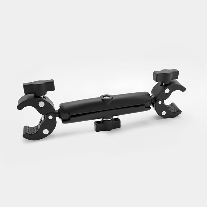 Clamp Camera Mount Chair Umbrella Clamp, with 360° Magic Arm Double Ball Head Adapter for Umbrella 10"