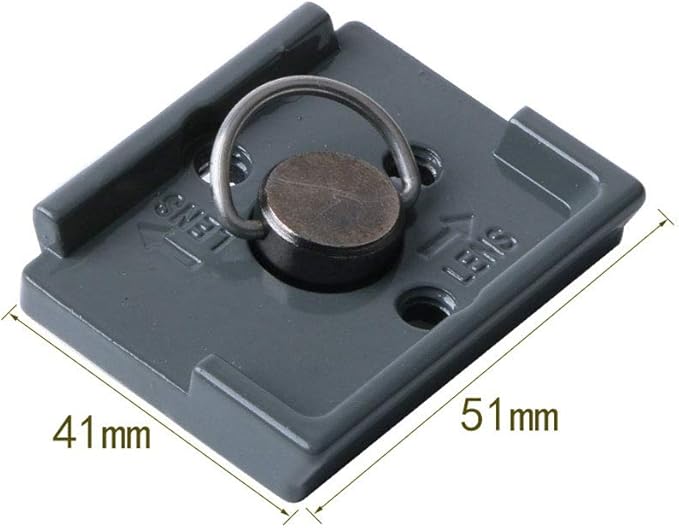 Quick Release Plate 1/4" Screw Compatible with Manfrotto 200PL-14 322RC2 324RC2 488RC2 496RC2 Camera Tripod Head (Pack of 2)