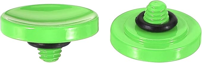 PATIKIL Camera Shutter Button, 2 Pack Soft Shutter Release Button Pure Copper Camera Button Concave Suitable for Nikon for Fujifilm for Leica DSLR/SLR Camera, Green