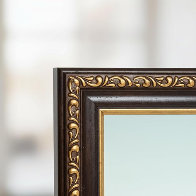 VictoR Picture Frame Chagall 8x12 Black Gold - Vintage Picture Frames with Shutterproof Acrylic Glass - 8 x 12 Photo Frame - Black Picture Frames - Antique - only for hanging