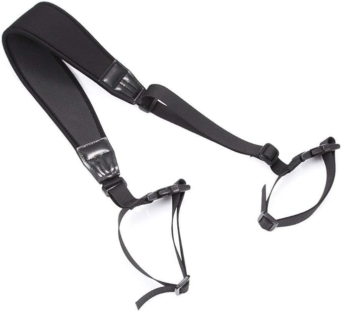 Camera Tripod Monopod Strap for Manfrotto BENRO Tripod, Adjustable & Quick-Release Neoprene Shoulder Neck Sling Carrying Belt - Black