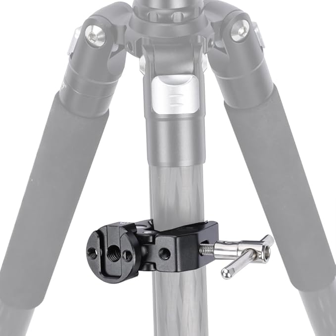 NICEYRIG Super Clamp Crab to Cold Shoe Mount, 1/4’’ Thread, Max. 50mm Jaw Grip Applicable for Power Bank Clamp, Tripod Mount Phone Holder, Vmount Battery Plate - 608