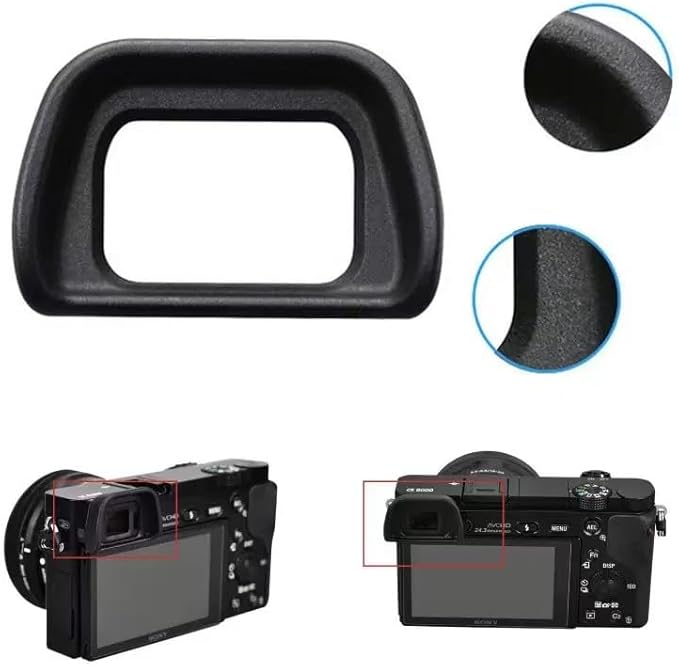 Shenligod Viewfinder 2PCS EP10 Soft Viewfinder Eyecup Eyepiece Eye Cup for Sony A6300 A6100 A6000 Cameras