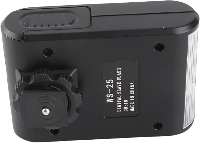On Camera Flash Portable Mini Digital Hot Shoe Mount Flashlight for DSLR Cameras, Built in Digital Slave and Auto Pre Flash Sensor, for Any Digital Camera