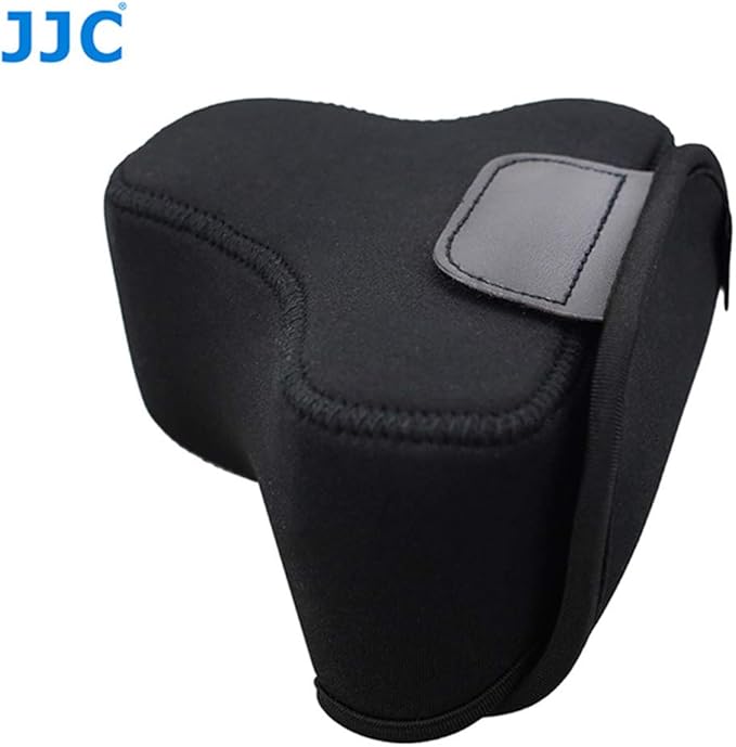JJC Black Ultra Light Neoprene Camera Case for Sony a6600 a6500 a6400 a6300 a6100 a6000 a5100 +18-55mm/E 50mm F1.8 Lens, Pouch Bag for Fuji X-T30 X-T20 X-T10 +16-50mm, Canon PowerShot SX530 SX540 G3X