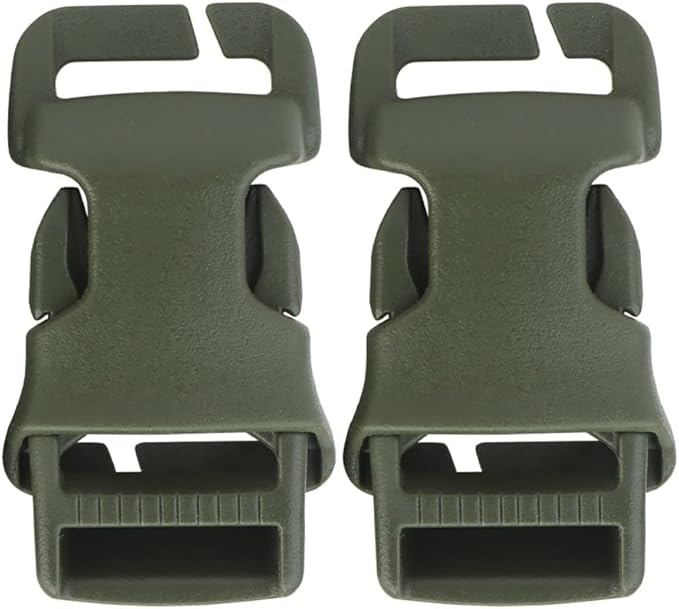 2pcs Tactical Quick-Release Buckles Molle Webbing Buckle Clip Fits Any Chest Rig Or Vest with 2.5cm Buckle