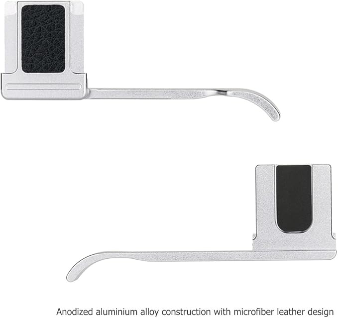 JJC Deluxe Metal Thumb Up Grip for Fujifilm X100VI Fuji X-E4 XE4 X-E3 XE3 X100V X100F X100T Thumb Rest Support Silver, Not Affected The Use of Thumb Wheel