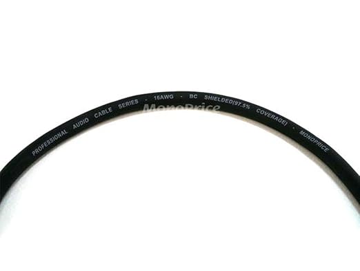 Monoprice XLR Male to XLR Female Cable - 100 Feet - Black, 16AWG, Gold Plated, Microphone & Interconnect - Stage Right Series