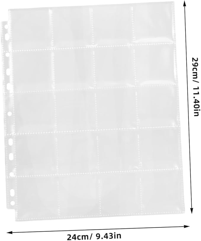 Angoily 30pcs Film Negative Binder Sleeves Acid Negative Film Storage Pages for Easy Organization Transport of Compatible Standard Binders