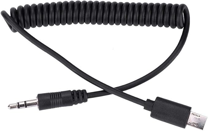 VPR1 3.5mm/2.5mm Shutter Release Cable for RX1/RX10/RX100/A7S/A7R/A7/A7II/A7III/A9/A58/77M2/99M2/A3500/A5000/A5100/A6000/A6300/A6500, Black(3.5mm)