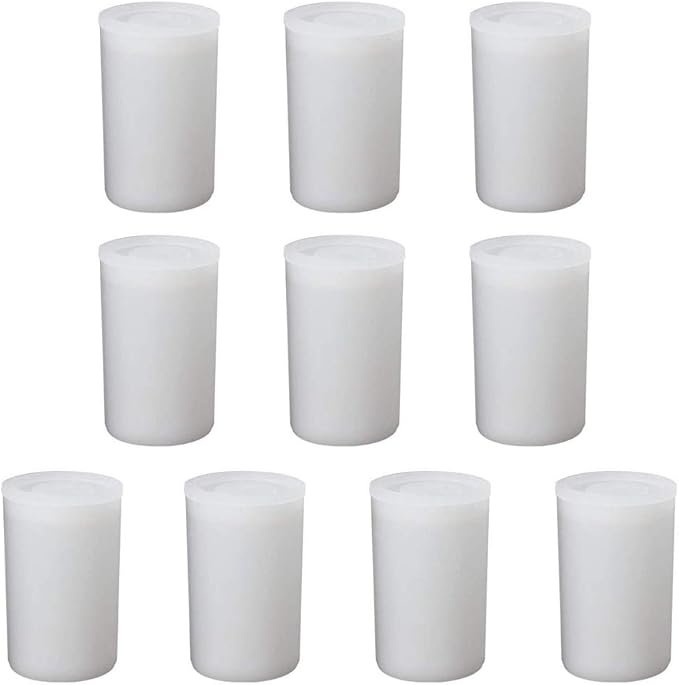 lasenersm 10 Pieces Film Canisters Plastic Film Canister Holder Empty Camera Reel Containers Empty Camera Reel Storage Containers Case Plastic Storage Case with Lids, White