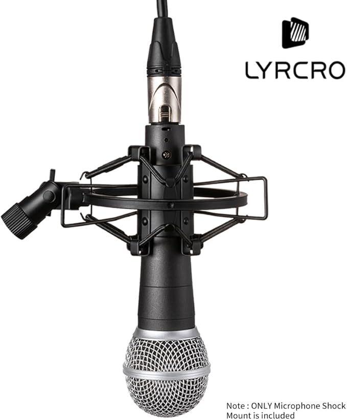 Microphone Shock Mount Holder Clip Mic Anti-Vibration for 22mm-26mm Diameter Dynamic Mic Like Shure SM58 58S SM57 PAG48 Sennheiser E835 E845 AKG D5S Samson Q7 Q8 Behringer Xm8500