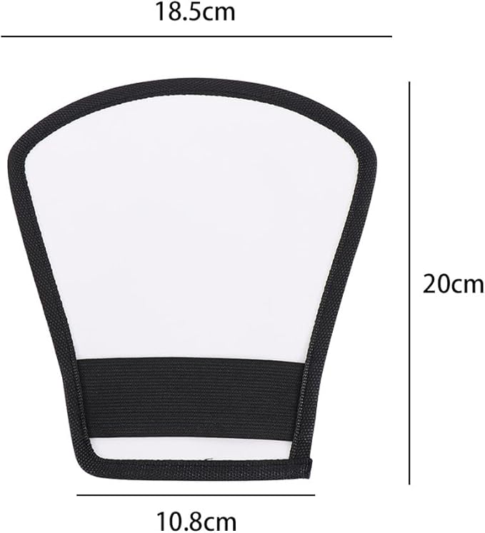 Leadigol 2PCS Flash Diffuser,Camera Flash Diffuser Double-Sided Flash Softbox Photo Light Reflector with Elastic Strap