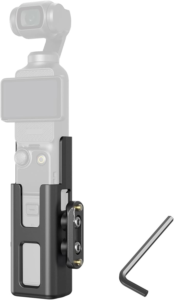 SMALLRIG Expansion Adapter Accessorie for DJI Osmo Pocket 3, Protective Cage, with 1/4"-20 Threaded Toles, Mount for NATO Rails, Handles, Magic Arms