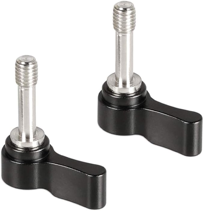 CAMVATE M6 Ratchet Wingnut Assembly Knob Black (A Pair) - 2159