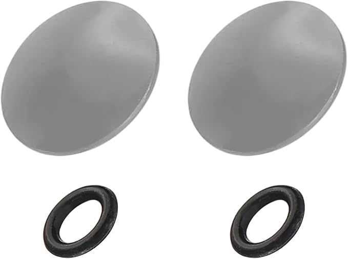 PATIKIL Camera Shutter Button, 2 Pack 10mm Convex Surface Shutter Release Buttons Pure Copper Camera Button for Nikon for Fujifilm for Leica DSLR/SLR, Gray