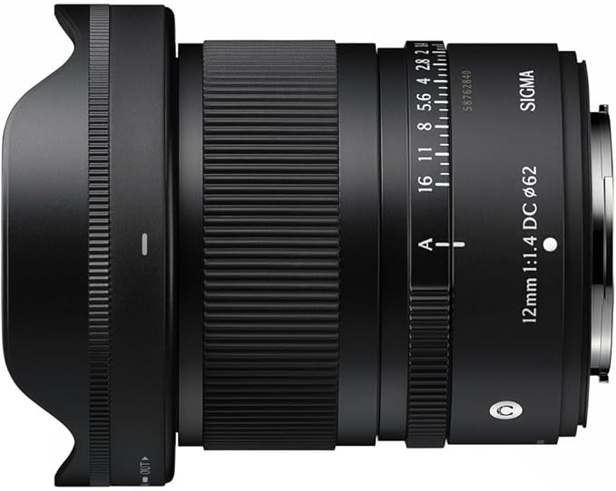 Sigma 12mm f/1.4 DC Contemporary FUJIFILM X (416975) Bundle. The Ideal Lens for Professional Portraits, Weddings Indoor/Outdoor Adventure, Wildlife, Travel, Sarfari, Photography use + Accessories