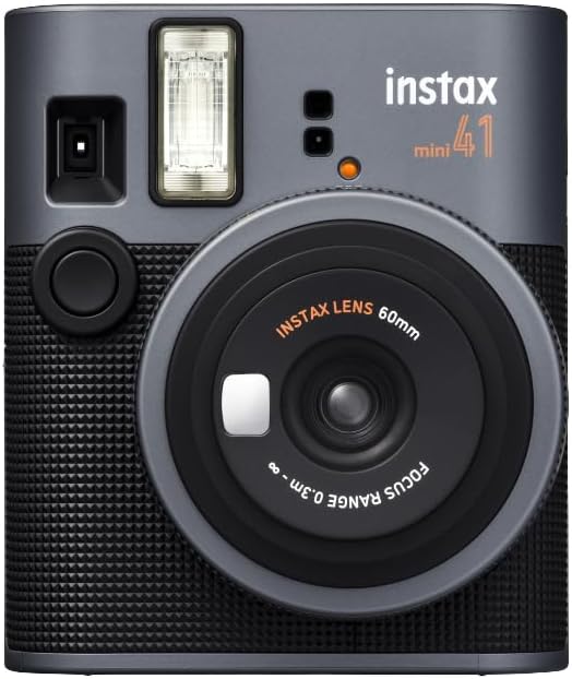 FUJIFILM Mini 41 Instant Film Camera Bundle – Instant Photo Camera with Fujifilm Mini Film (20 Sheets), Photo Album, Batteries, Cleaning Cloth & Accessories – Great Gift for Kids, Teens & Beginners