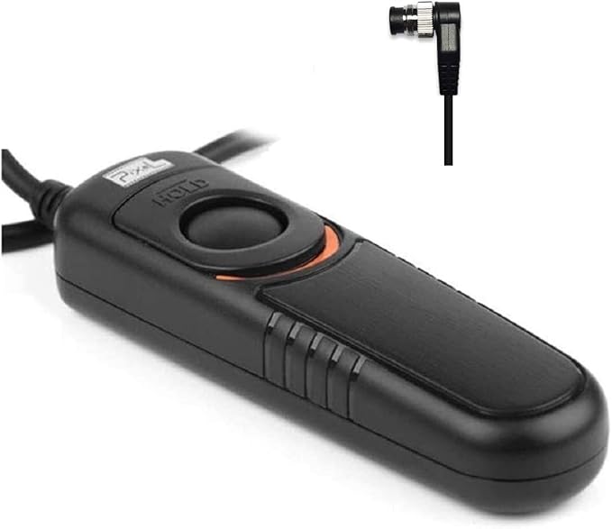 Pixel Shutter Remote Control Release Cord RC-201 DC0 Compatible with Nikon Z9, D3, D4, D5, D6, D800, D850, D800E, D810, D810A, D700, D500, D300, D200, F6, F100, F5, F90X, F90, N90s, D1X, D2H