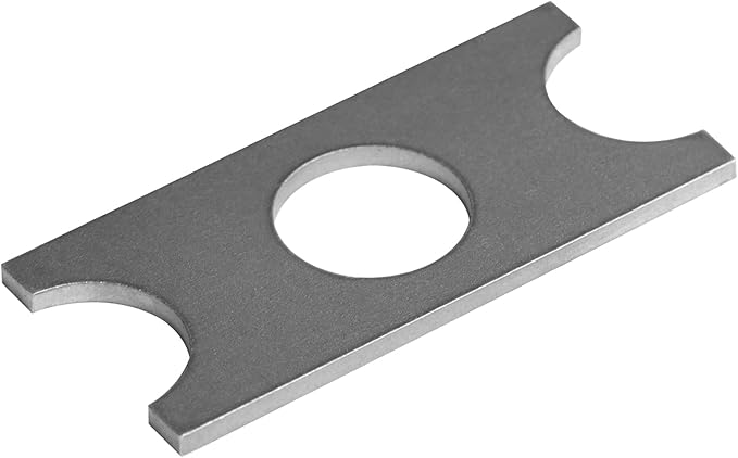 10 PCS Flat Shock Mount Weld on Tab Gusset Bracket, Universal, 1" Center Hole, 3-1/2" x 1-5/8"