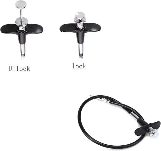 Pastlla 15.7"(40cm) Threaded Release Cable Vibration-Free Black Shutter Release Cable Shutter Release Cable with Bulb-Lock Mechanical Shutter Release Cable