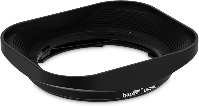 Haoge LH-ZV03 Square Metal Lens Hood for Carl Zeiss Distagon T* 21mm f2.8 ZM, C Biogon T* 21mm f4.5 ZM, 25mm f 2.8 ZM, 28mm f2.8 ZM, C Sonnar T* 50mm f1.5 ZM Lens