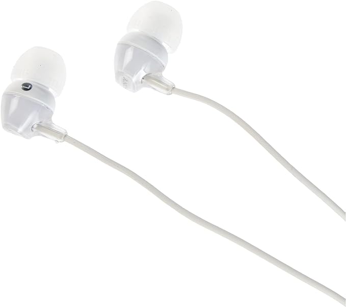 Sony MDREX15AP in-Ear Earbud Headphones with Mic, White