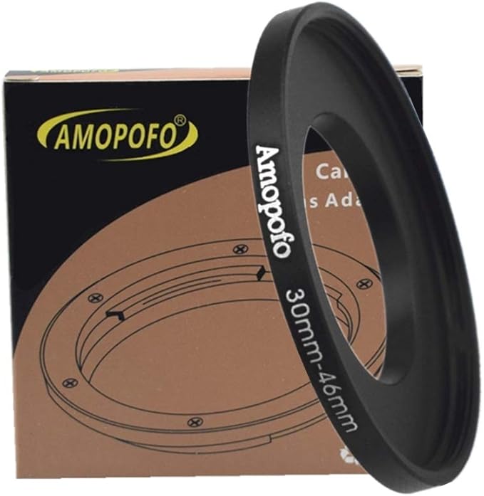 30mm to 46mm Camera Filters Ring Compatible All 30mm Camera Lenses or 46mm UV CPL Filter Accessory,30-46mm Camera Step Up Ring