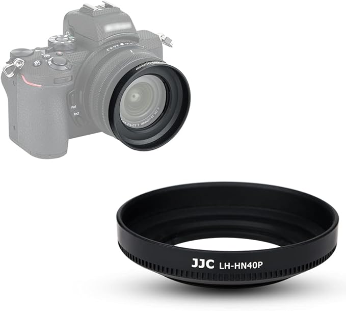 Screw-in Lens Hood Shade for Nikon NIKKOR Z DX 16-50mm f/3.5-6.3 VR Lens on Nikon Z50 Zfc Z fc Replace Nikon HN-40 Lens Hood