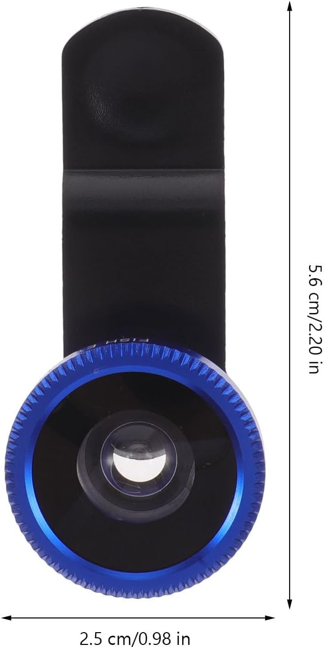 3-in-1 Phone Camera Lens Kit with Fisheye Lens Wide Angle and Macro Clip Compatible with Smartphones for Enhanced Mobile Photography