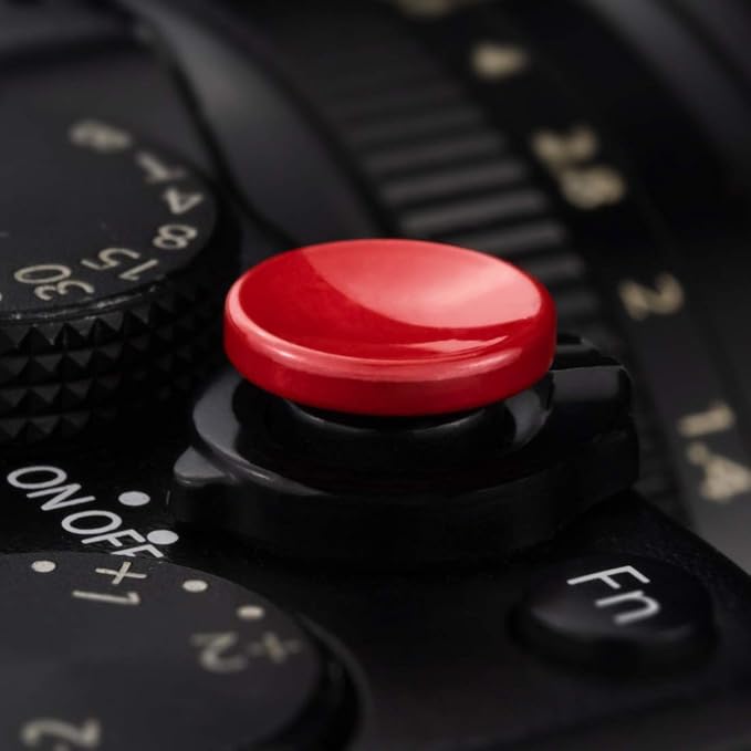 Soft Shutter Release Button (2 Pack/Red) High-end Concave Camera Shutter Button