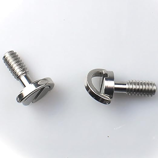 FDXGYH 2pcs 1/4-20 Thread D-Ring Stainless Steel Camera Fixing Mounting Screw for Camera Tripod Monopod Quick Release Plate