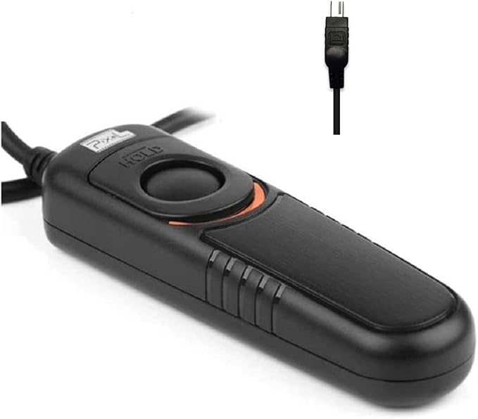 Pixel Shutter Remote Control Release Cable RC-201 DC2 Compatible with Nikon Z7, Z7 II, Z6, Z6 II, Z5, D750, D780, D7500, D7200, D7100, D5600, D5500, D5300, D5200, D5100, D5000, D3300, P7700, P7800