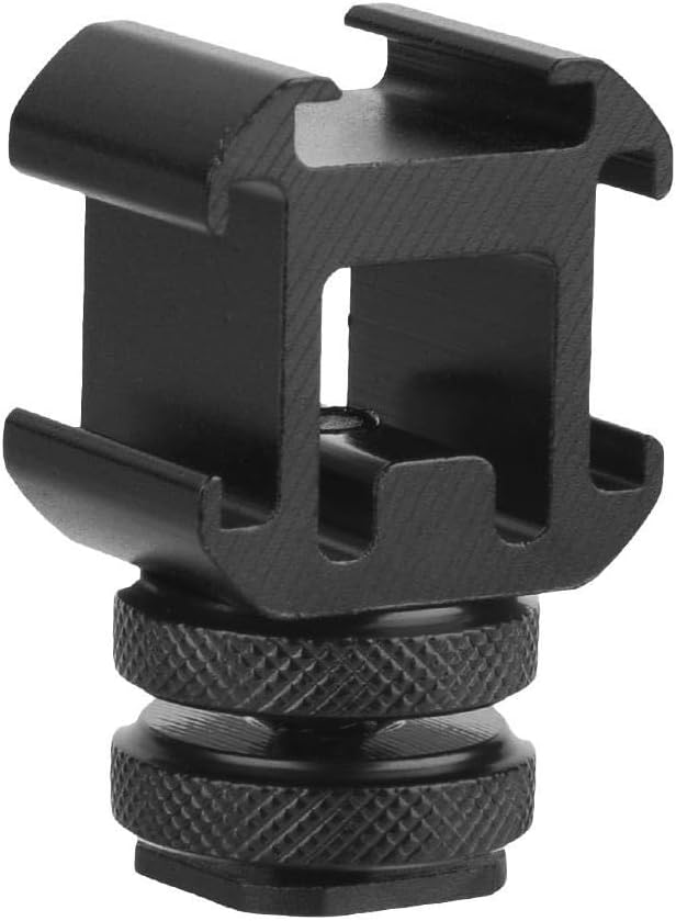 1Pcs Triple Hot Shoe Base Mount Adapter Extend Holder for Microphone Monitor LED Video Light