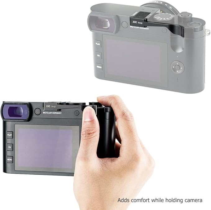 JJC Deluxe Dedicated Metal Thumb Up Grip for Leica Q2 Thumb Support