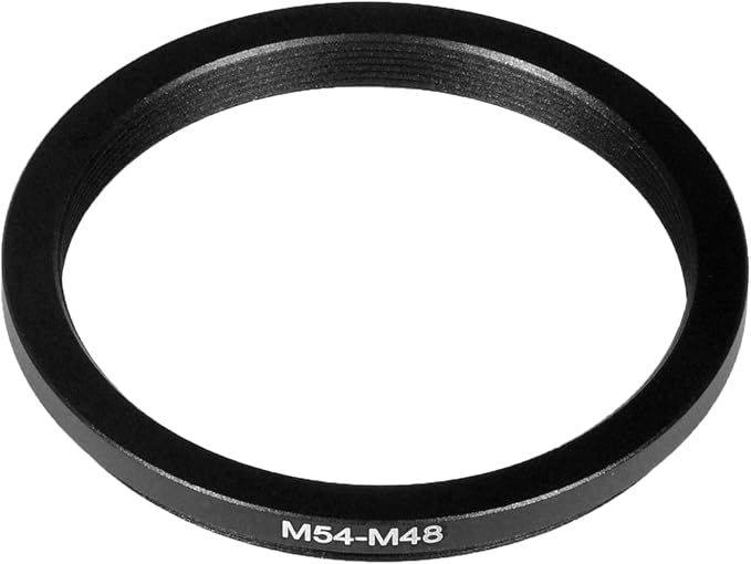Metal M54 to M48 Male to Female 54mm 0.75mm Thread Pitch to 48mm M54-M48 Step-Down Coupling Ring Adapter for Lens Filter Telescope