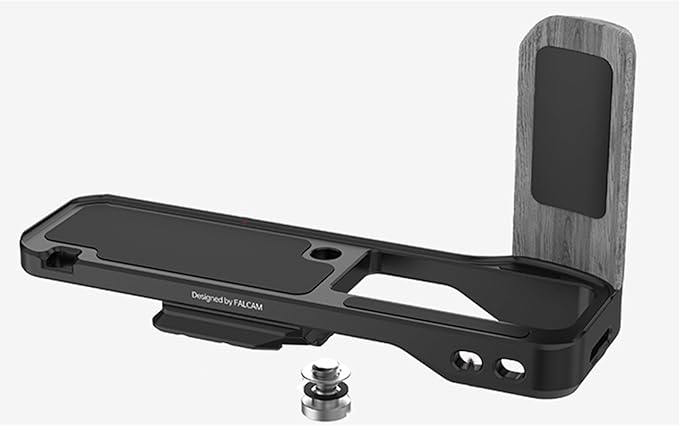 XCJSYP FALCAM Metal Hand Grip L Bracket, Anti-Slid Holder Rabbit Cage Bracket Tripod for Fuji Film X100 VI,Arca Swiss Type Quick Release Tripod Plate, L-Shaped Handle Camera Photography (Black)
