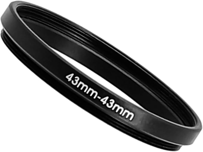 43-28/37/39/40.5/43/46/49/52/55/58/62/67/72/77/82mm Step Up & Step Down Rings Adapter for Lens and Filter 43-43 Filter Adapter Ring 43mm Lens to 43mm Filters