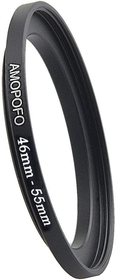46mm Lens to 55mm Camera Filter Ring Compatible with for All Brands 46mm Lens and 55mm UV,ND,CPL Camera Filter Accessories