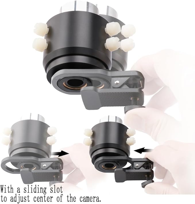 Smartphone Telescope Adapter with Polarizing Filter - Photo Adapter - for Photography and Video Recording - Compatible with 1.25" Eyepieces - Enhanced Astrophotography Kit