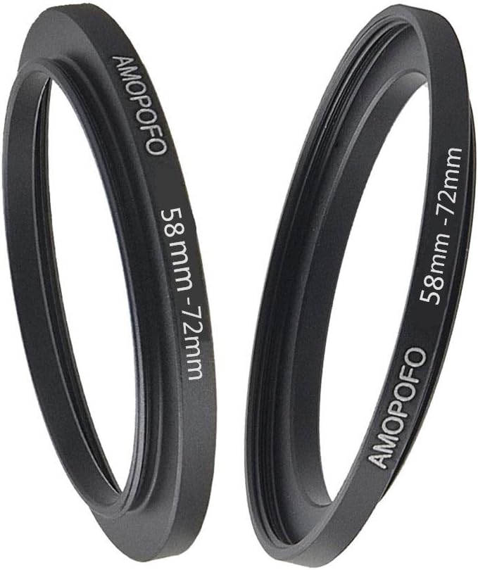 58 to 72mm Camera Filter Ring /58mm to 72mm Step-Up Ring Filter Adapter for 72mm UV,ND,CPL,Metal Step Up Ring