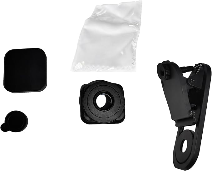 1.55X Mobile Movie Lens Mobile Phone Widescreen Anamorphic Lens Black ABS+Glass Movie Blu-Ray Brushed Video Lens, 500400664