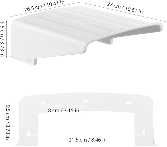 Angoily Outdoor Security Camera Cover Rainproof Sun Shield 10.6 Inch Weather Protector for Floodlight and Dome Cameras