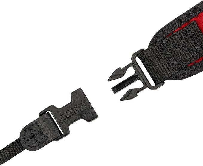 OP/TECH USA Classic Strap (Red) – Neck & Shoulder Strap for Camera and Binocular Use with Adjustable Design for Comfort and All-Day Carry - Made in USA
