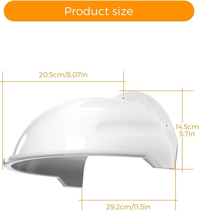 Augstci Universal CCTV Security Camera Sun Rain Shade Camera Cover Shield Safety Camera Protective Roof for CCTV Surveillance Outdoor Camera Hikvision/Nest/Ring/Arlo/Dome/Bullet,3pack