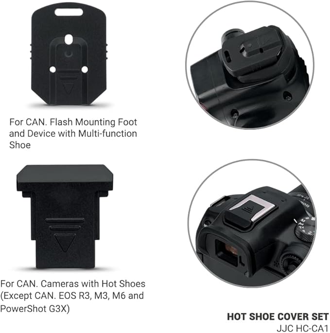 2Pack Camera and Flash Hot Shoe Cover Cap for Canon Speedlite EL-1 EL-100 600EX II 430EX III on Canon Camera EOS R6 R5 R RP 7D Mark II 6D Mark II 5D Mark IV III 90D 80D 77D Rebel T8i T7 T7i SL3 SL2