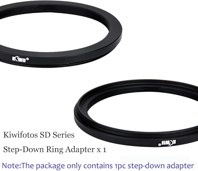 Kiwifotos 82mm-77mm Step-down Adapter Ring for Lenses (82mm Lens to 77mm Filter, Hood, Lens Converter and Other Accessories)