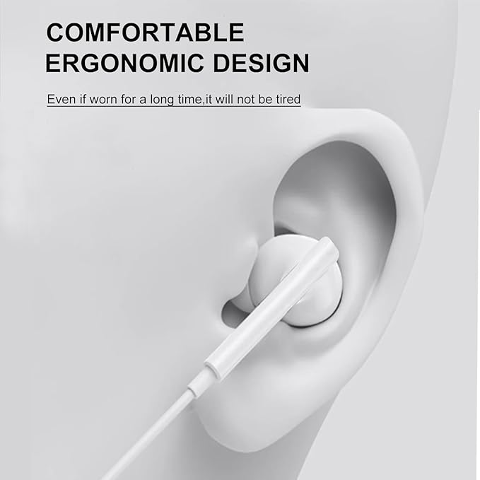 Earbuds Wired [Clear Call], [MFi Certified] 3.5mm Headphones with Microphone Volume Control HiFi Stereo Ear Buds for iPhone/iPad/Kindle/Weather Radio [4Pack]
